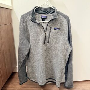 Patagonia Quarter Zip Sweatshirt Pullover - Gray, Large (Men’s)